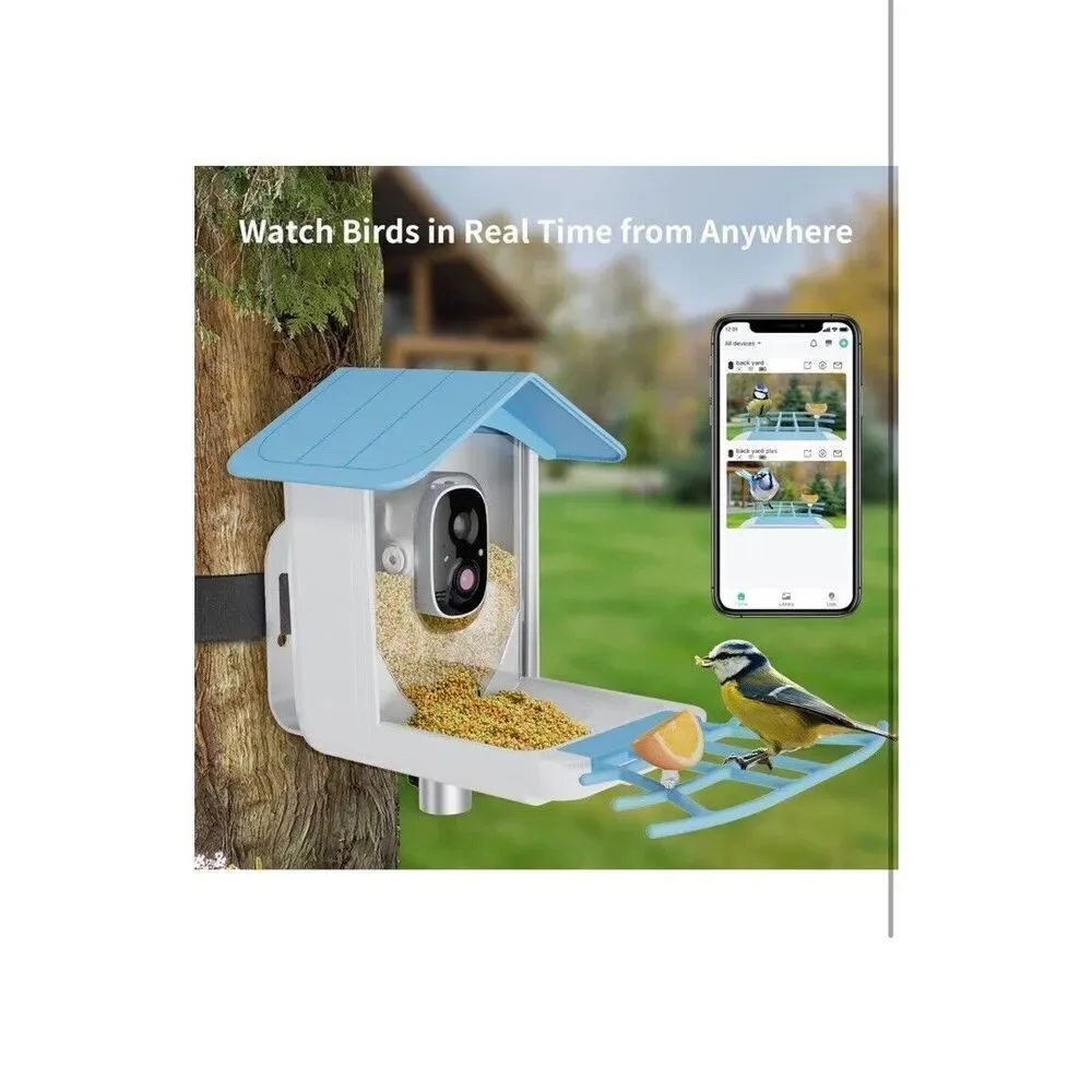 Bird Feeder with Camera,Wireless Outdoor Solar Bird Feeder New!